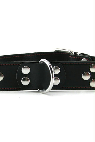 X-PLAY Leather Collar with D-Ring