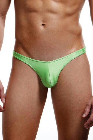 Green Low Rise Thong in M-L
