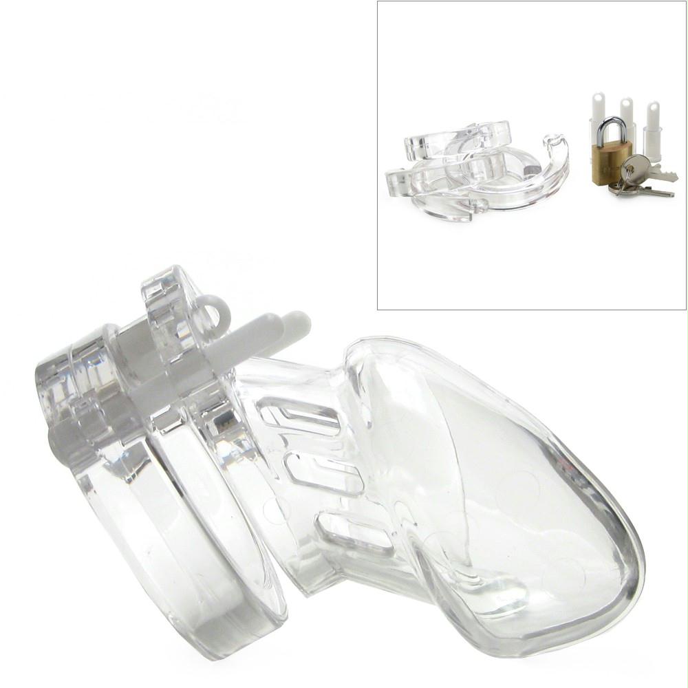 CB-6000S Male Chastity Device Clear in 2 1-2 Inch
