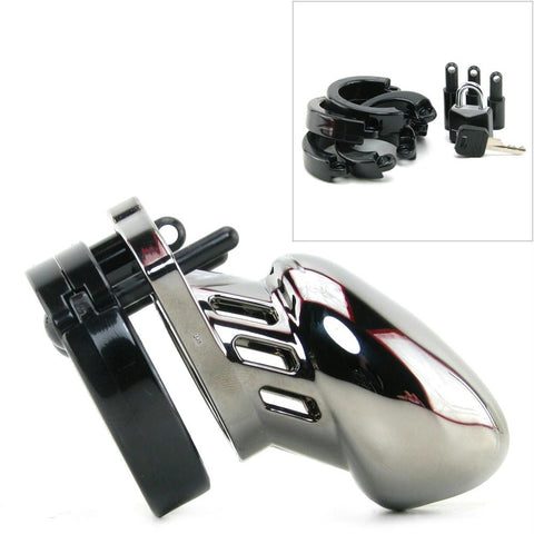 Chrome Male Chastity Device in 2 1-2 Inch