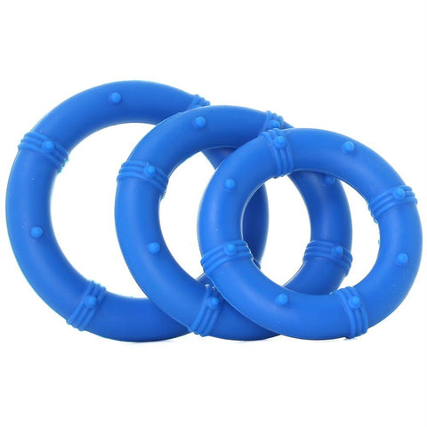Posh Silicone Love Rings in Blue