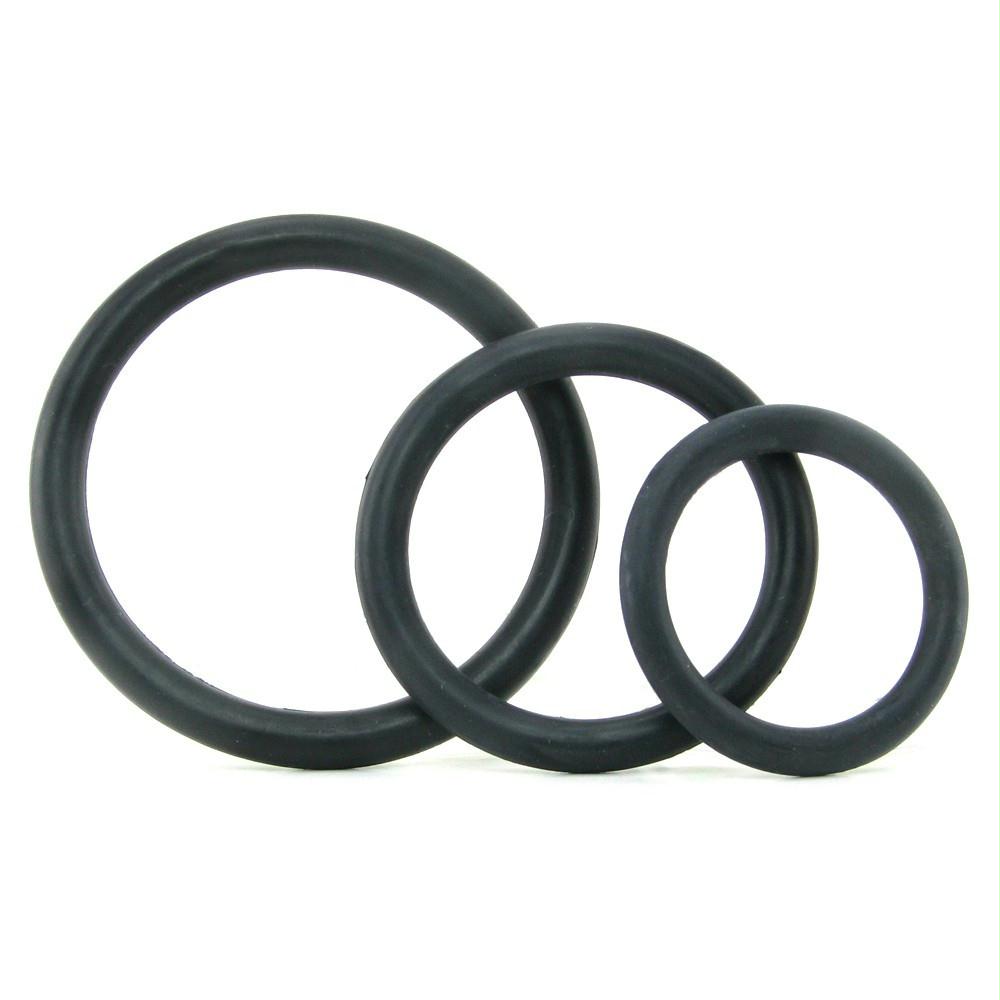 Rubber Cock Rings 3 Piece Set