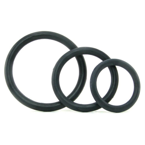 Rubber Cock Rings 3 Piece Set