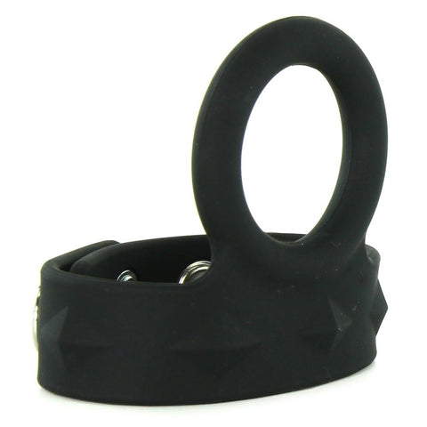 Medium Tri-Snap Scrotum Support Ring in Black