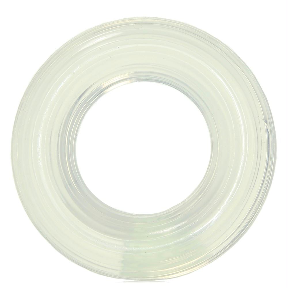 Large Premium Silicone Cock Ring in Clear