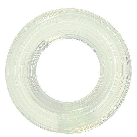 Large Premium Silicone Cock Ring in Clear