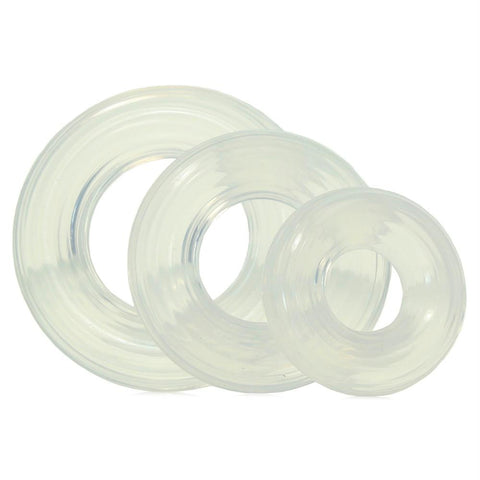 Premium Silicone Ring Set in Clear