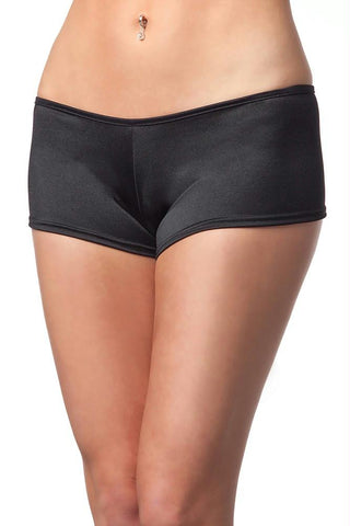 Black Lycra Booty Shorts in OSXL