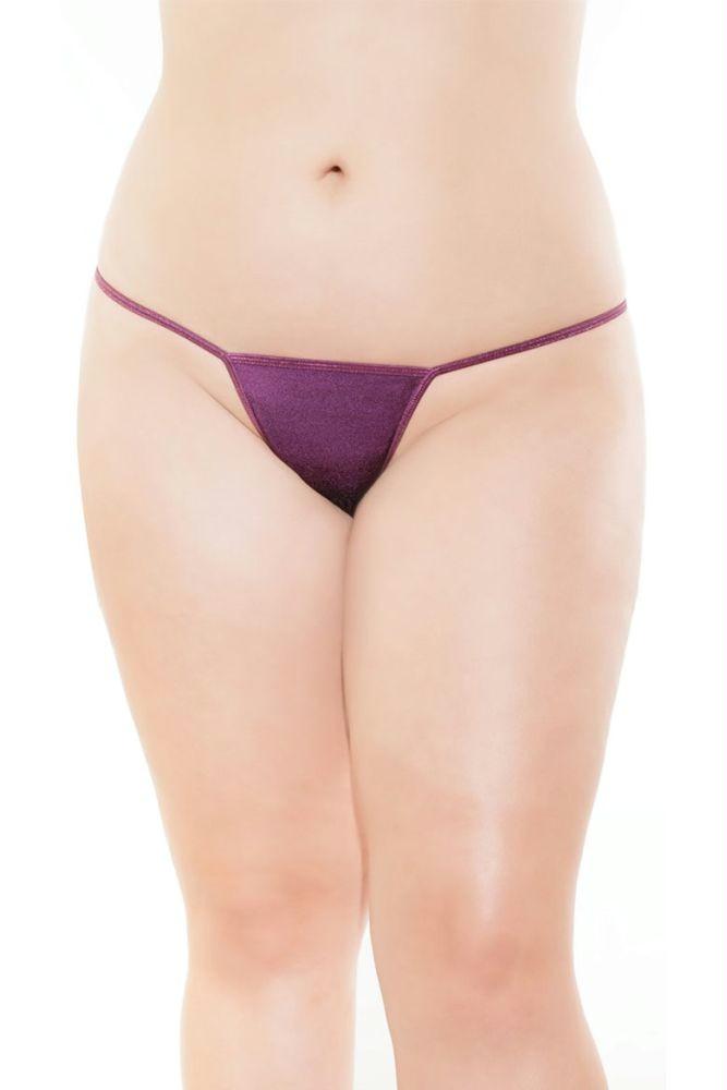 Perfectly Plum Thong in OSXL