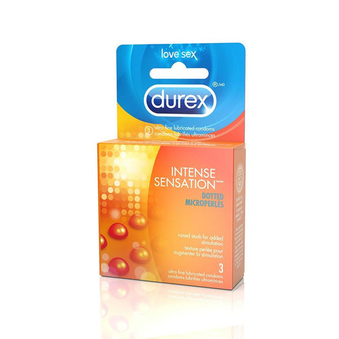 Intense Sensation Condoms in 3 Pack
