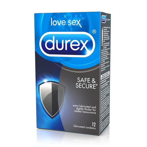Safe and Secure Lubricated Condoms in 12 Pack