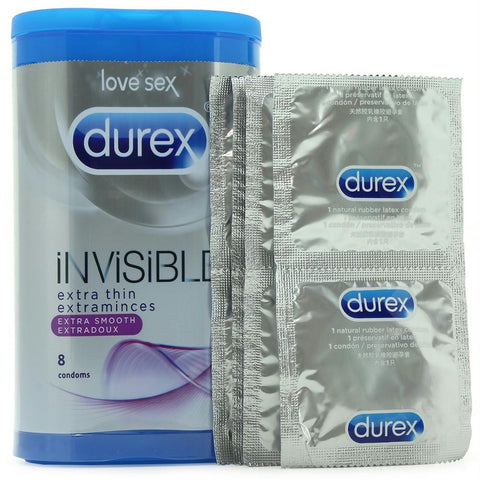 Invisible Extra Smooth Condoms in 8 Pack