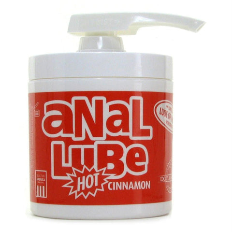 Anal Lube 4.75oz Pump Jar in Hot Cinnamon
