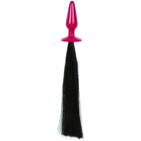 Pony Play Medium Butt Plug with Whip