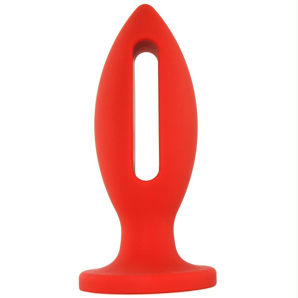Kink Lube Luge 6" Silicone Plug in Red