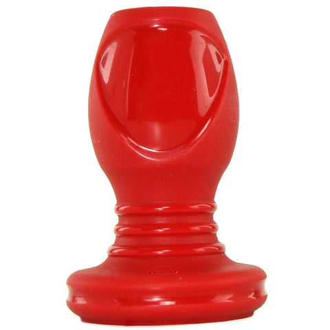 Kink Explore Hollow Silicone 3.5" Plug in Red