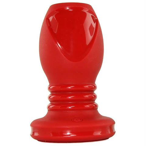 Kink Explore Hollow Silicone 4" Plug in Red