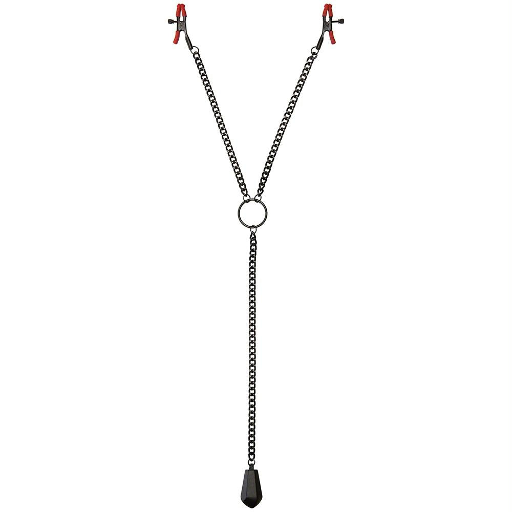Kink Tug Nipple Clips with Heavy Weight