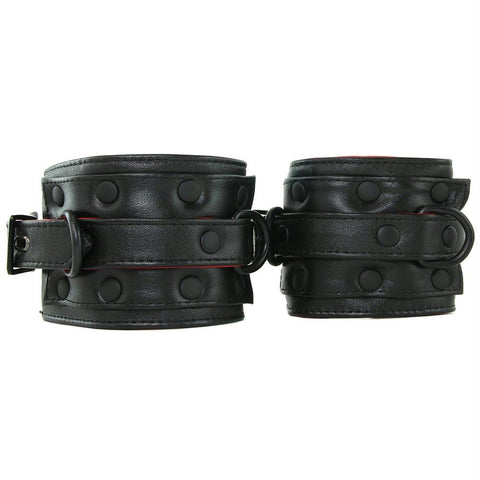 Kink Leather Ankle Restraints in Black