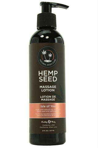Hemp Seed Massage Lotion 8oz-237mL in Isle of You