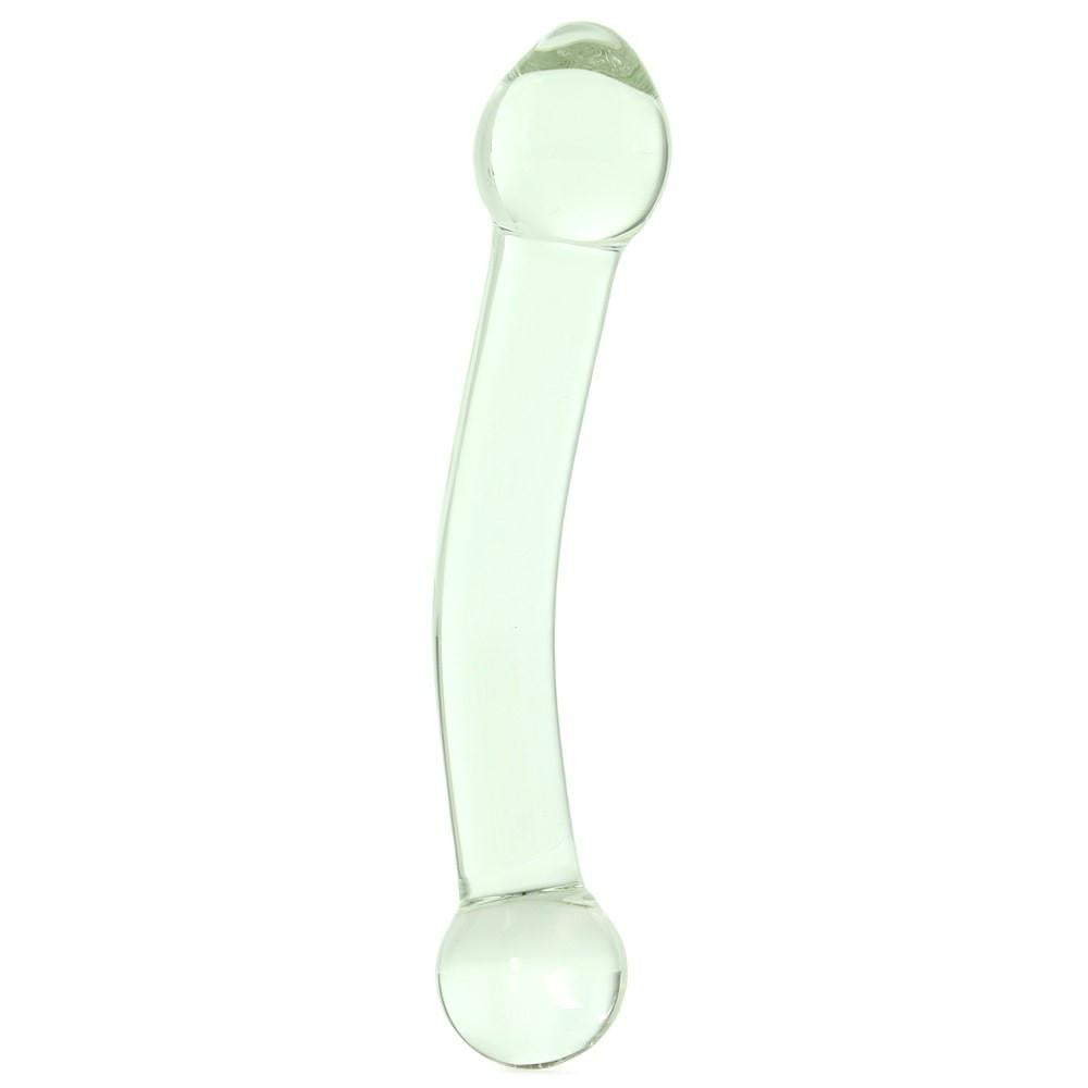 7" Curved G Spot Stimulator Glass Dildo