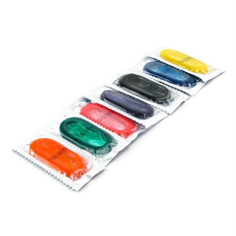 144 Fun Pack Color Condoms in Assorted Colors