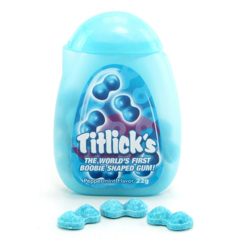 Titlicks Boobie Shaped Gum in Peppermint