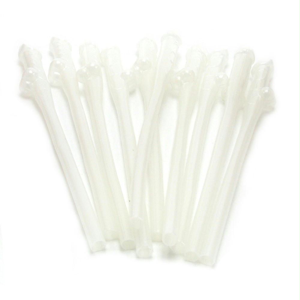 Party Pecker Glow in the Dark Sipping Straws 10 Pack