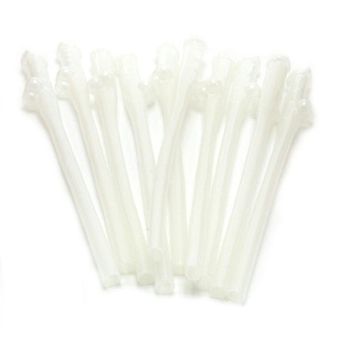Party Pecker Glow in the Dark Sipping Straws 10 Pack