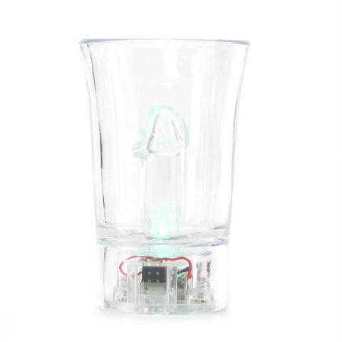 Light Up Cock Shot Glasses in Clear