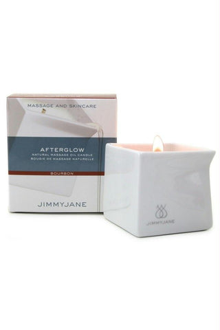 Afterglow Natural Massage Oil Candle in Bourbon