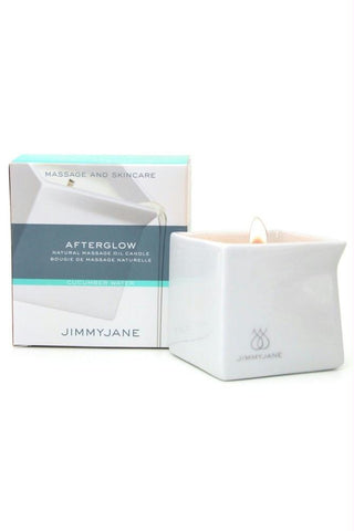 Afterglow Natural Massage Oil Candle in Cucumber Water