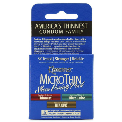 MicroThin Variety Pack Condoms in 3 Pack