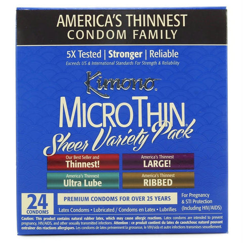 MicroThin Sheer Condom Variety Pack in 24 Pack