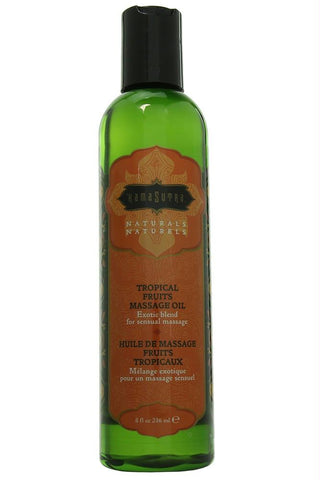 Naturals Massage Oil 8oz-236ml in Tropical Fruits