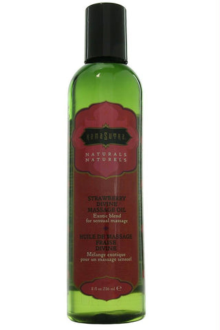 Naturals Massage Oil 8oz-236ml in Strawberry Divine