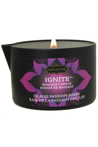Ignite Massage Candle 6oz-170g in Passion Berry