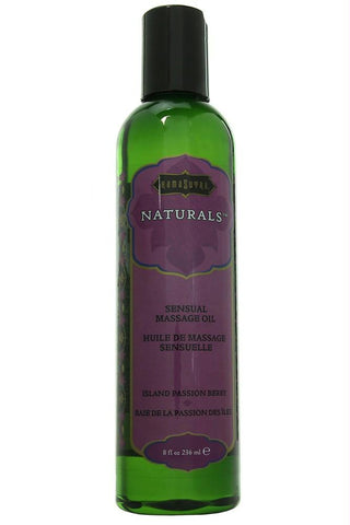 Naturals Massage Oil 8oz-236ml in Island Passion Berry
