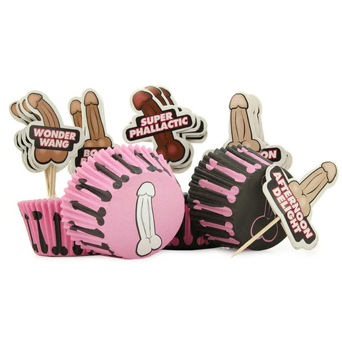 Naughty Wrappers and Toppers Cupcake Set