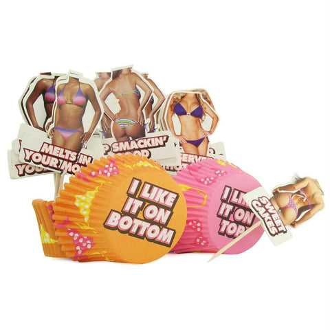 Bikini Babes Cupcake Wrappers & Toppers