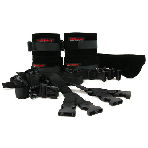 Black Label Bed Buckler in Black Microfibre