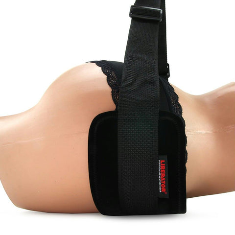 Doggy Rider in Black Microfibre