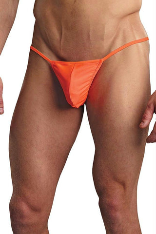 Orange Euro Male Pouch G-String in L-XL