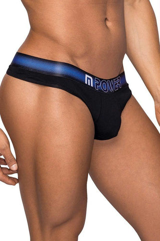 Classic Black Thong with Pocket Cavity in S-M