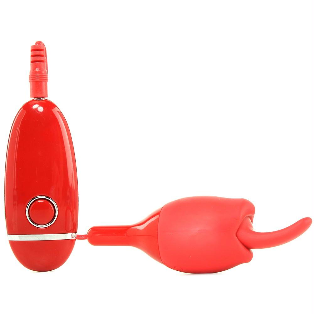 O-Zone Rechargeable Orgasmic Tongue Vibe in Red