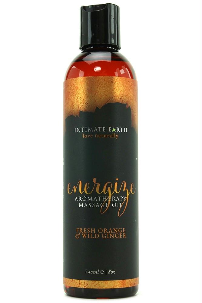 Energize Orange & Wild Ginger Massage Oil in 8oz-240ml