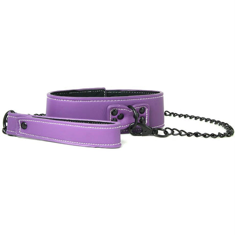 Lust Bondage Collar in Purple