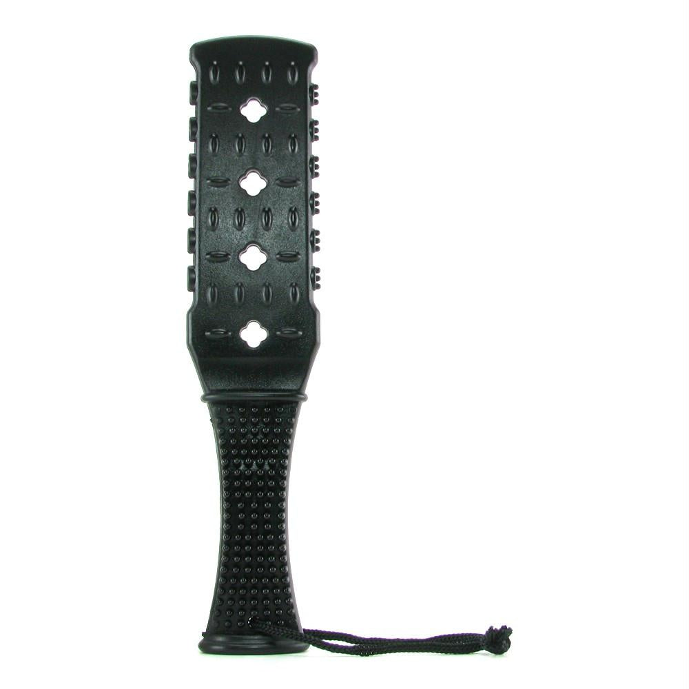 Fetish Fantasy Textured Rubber Paddle in Black