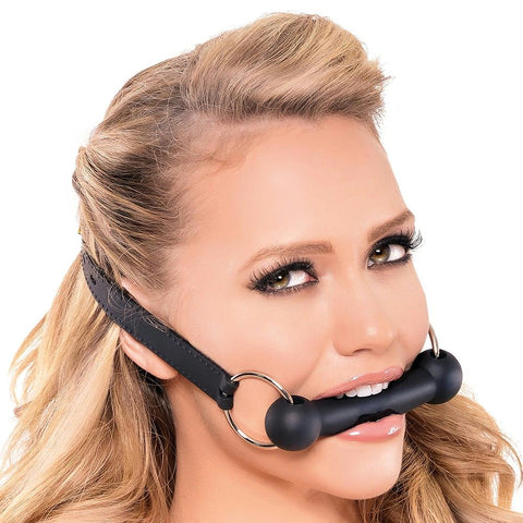 Fetish Fantasy Silicone Bit Gag in Black