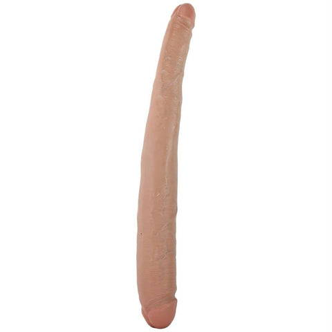 King Cock 16" Tapered Double Dildo in Tan